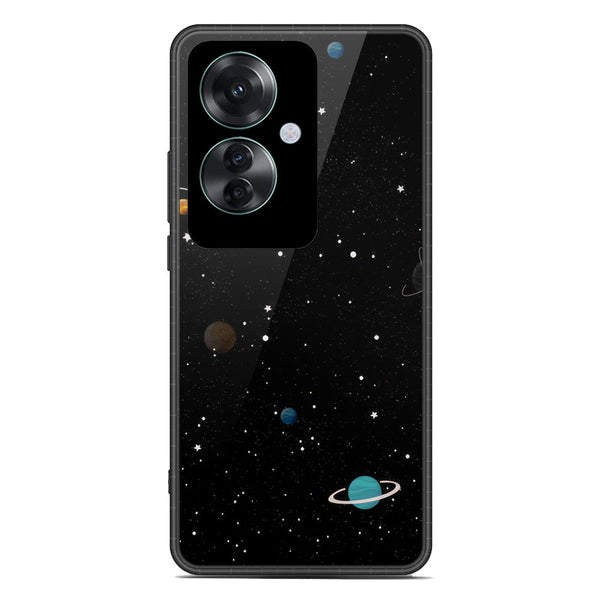 Space Series Soft Phone Case - Premium Glass Case - Design 3 - Oppo Reno 11F