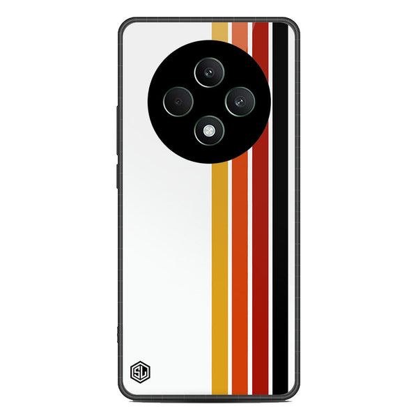 Retro Stripes Series Soft Phone Case - Metal Case - Design 4 - Oppo Reno 12F 4G