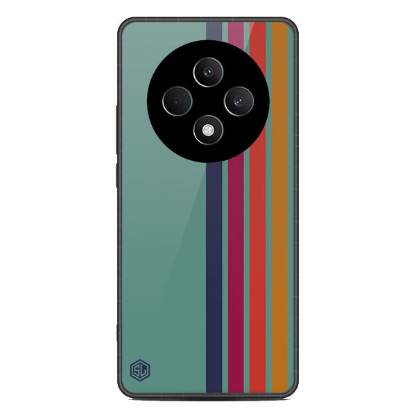 Retro Stripes Series Soft Phone Case - Metal Case - Design 5 - Oppo Reno 12F 4G