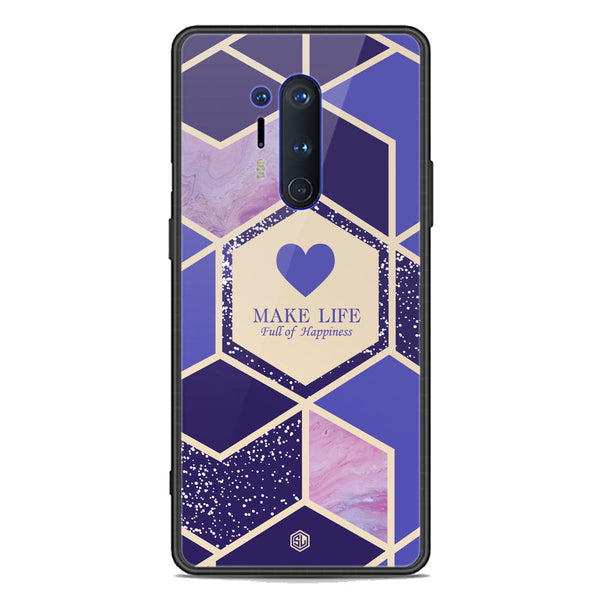 Happiness Series Soft Phone Case - Premium Glass Case - Design 2 - OnePlus 8 Pro