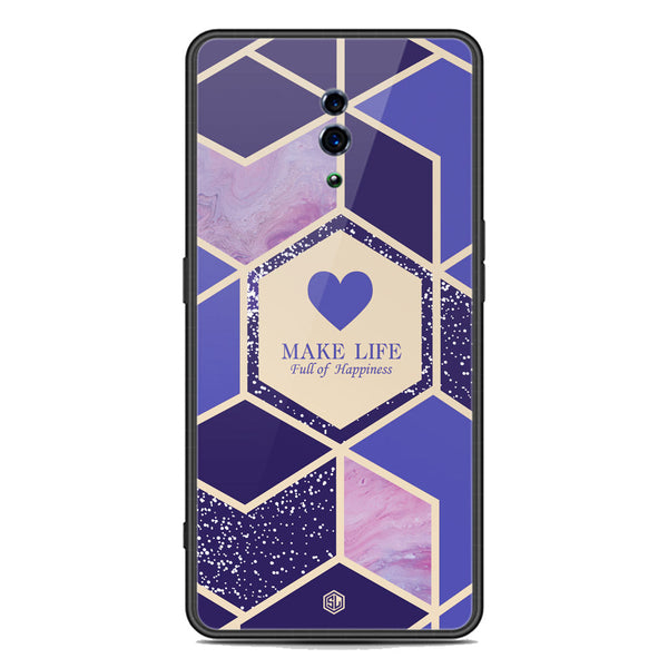 Happiness Series Soft Phone Case - Premium Glass Case - Design 2 - Oppo Reno