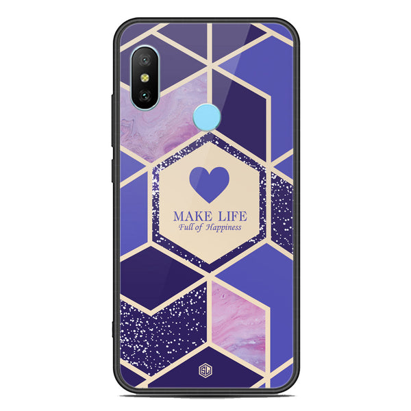 Happiness Series Soft Phone Case - Premium Glass Case - Design 2 - Xiaomi Redmi Note 6