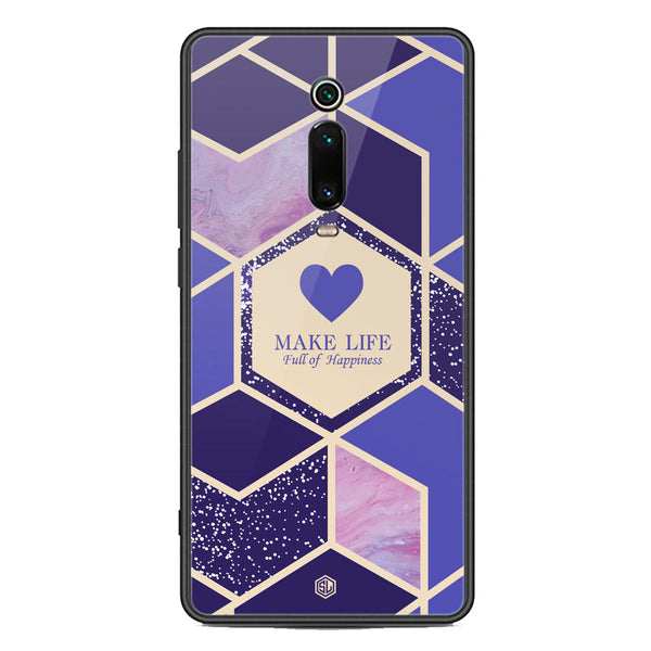 Happiness Series Soft Phone Case - Premium Glass Case - Design 2 - Xiaomi Mi 9T Pro