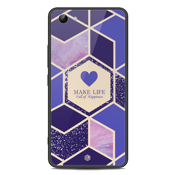 Happiness Series Soft Phone Case - Acrylic Case - Design 2 - - Vivo Y83