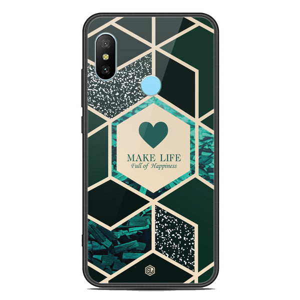 Happiness Series Soft Phone Case - Premium Glass Case - Design 4 - Xiaomi Redmi Note 6