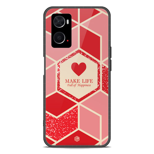 Happiness Series Soft Phone Case - Premium Glass Case - Design 5 - Oppo K10 5G