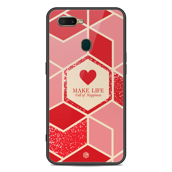 Happiness Series Soft Phone Case - Premium Glass Case - Design 5 - Oppo A12s