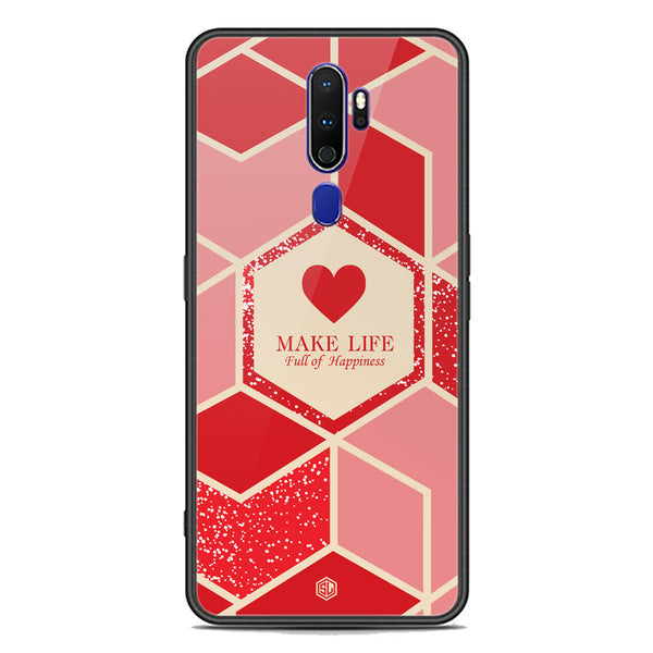 Happiness Series Soft Phone Case - Premium Glass Case - Design 5 - Oppo A9 2020