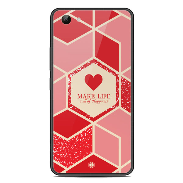 Happiness Series Soft Phone Case - Acrylic Case - Design 5 - - Vivo Y83