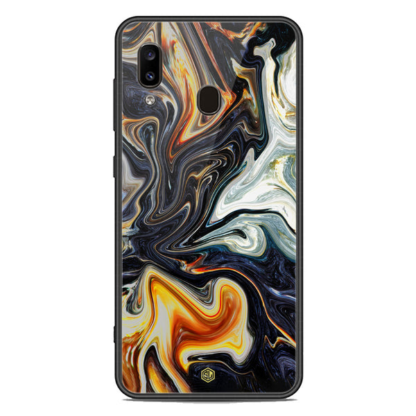 Marble Series Soft Phone Case - Premium Glass Case - Design 1 - Samsung Galaxy A20