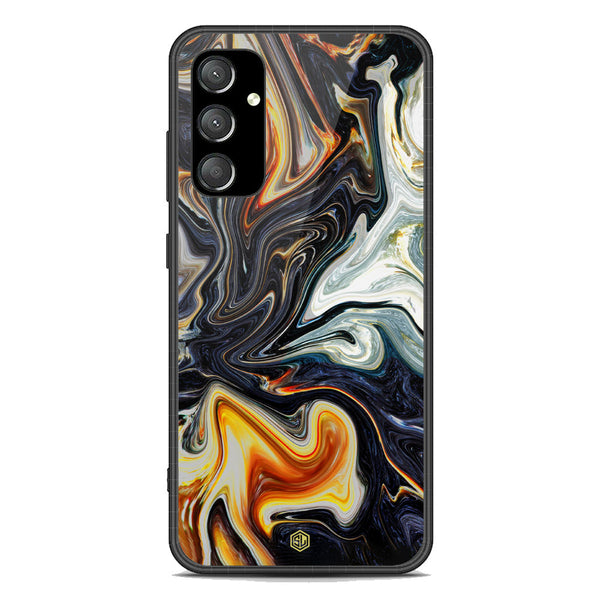 Marble Series Soft Phone Case - Premium Glass Case - Design 1 - Samsung Galaxy A35