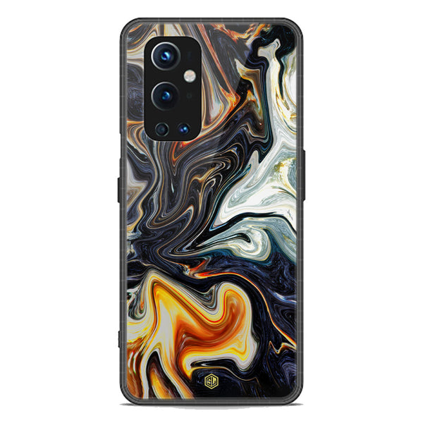 Marble Series Soft Phone Case - Premium Glass Case - Design 1 - OnePlus 9 Pro