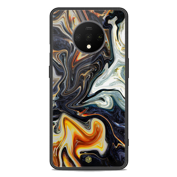 Marble Series Soft Phone Case - Premium Glass Case - Design 1 - OnePlus 7T