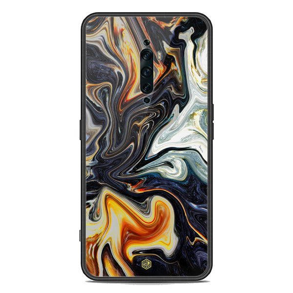 Marble Series Soft Phone Case - Premium Glass Case - Design 1 - Oppo Reno 2Z