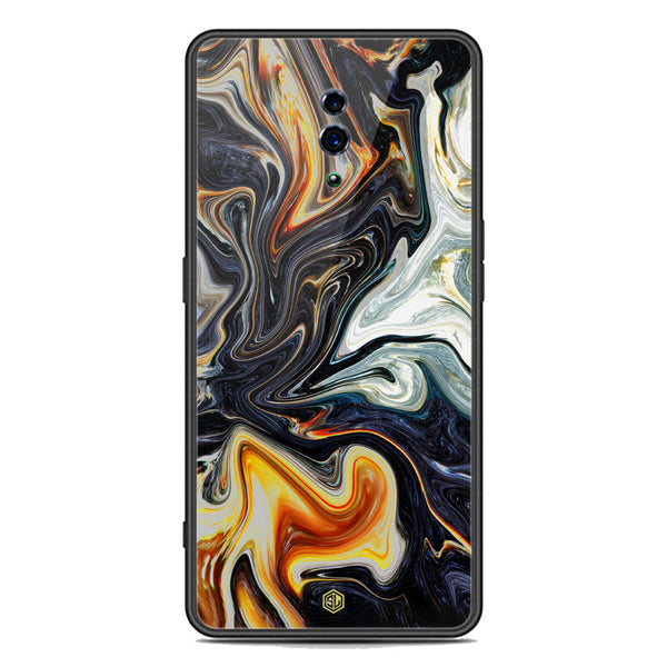 Marble Series Soft Phone Case - Premium Glass Case - Design 1 - Oppo Reno