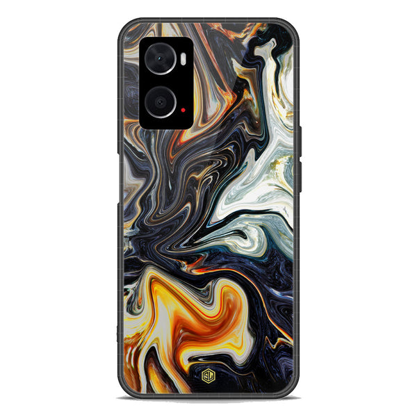 Marble Series Soft Phone Case - Premium Glass Case - Design 1 - Oppo K10 5G