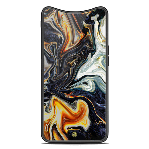 Marble Series Soft Phone Case - Premium Glass Case - Design 1 - Oppo Find X