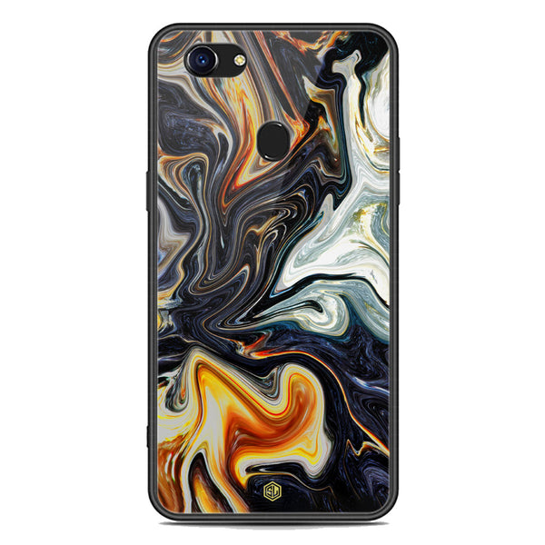 Marble Series Soft Phone Case - Premium Glass Case - Design 1 - Oppo F5