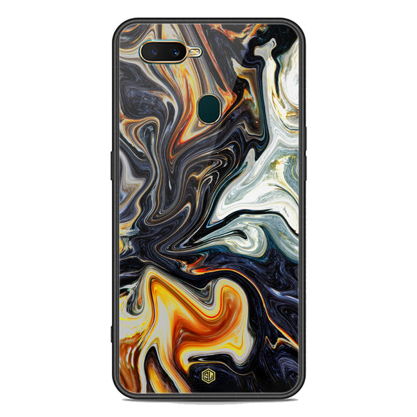 Marble Series Soft Phone Case - Premium Glass Case - Design 1 - Oppo A12s