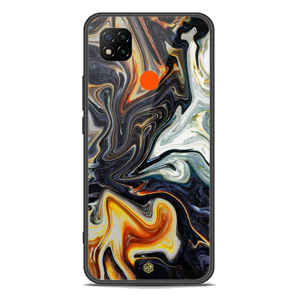 Marble Series Soft Phone Case - Premium Glass Case - Design 1 - Xiaomi Redmi 9C