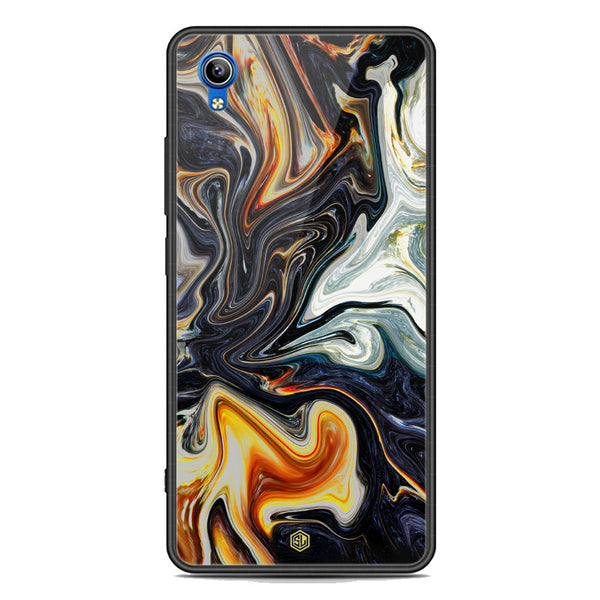 Marble Series Soft Phone Case - Premium Glass Case - Design 1 - Vivo Y91C