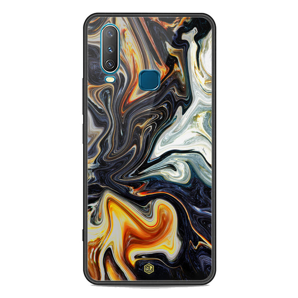 Marble Series Soft Phone Case - Premium Glass Case - Design 1 - Vivo Y17