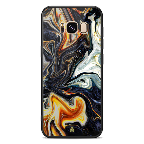 Marble Series Soft Phone Case - Premium Glass Case - Design 1 - Samsung Galaxy S8 Plus