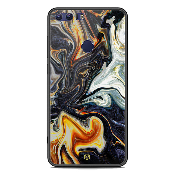 Marble Series Soft Phone Case - Premium Glass Case - Design 1 - Huawei Honor 8