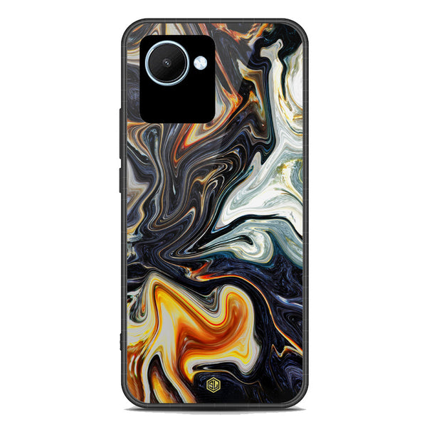 Marble Series Soft Phone Case - Premium Glass Case - Design 1 - Realme C30s