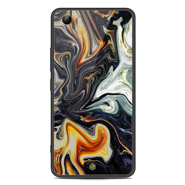 Marble Series Soft Phone Case - Acrylic Case - Design 1 - - Vivo Y83