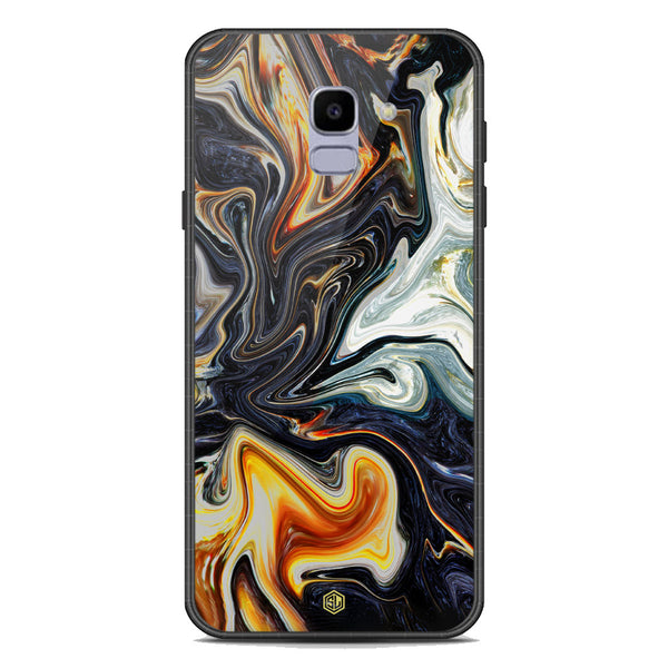 Marble Series Soft Phone Case - Premium Glass Case - Design 1 - Samsung Galaxy J6 2018