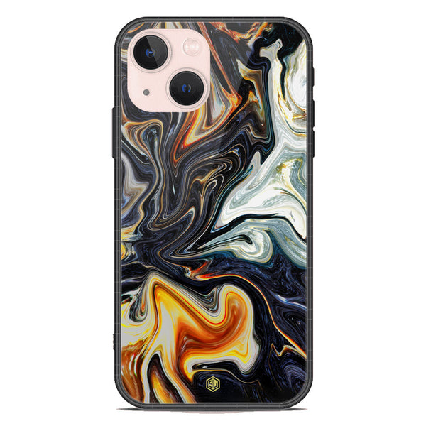 Marble Series Soft Phone Case - Premium Glass Case - Design 1 - iPhone 14 Plus