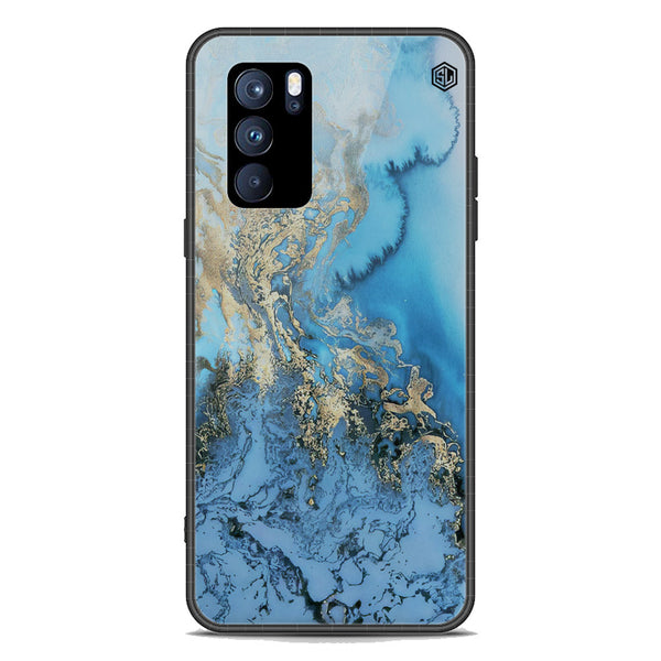 Marble Series Soft Phone Case - Premium Glass Case - Design 2 - Oppo Reno 6 Pro 5G