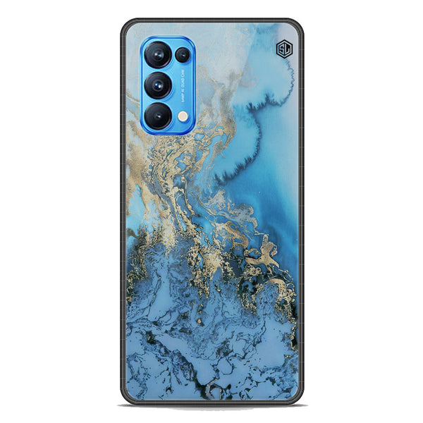 Marble Series Soft Phone Case - Premium Glass Case - Design 2 - Oppo Reno 5 Pro 5G