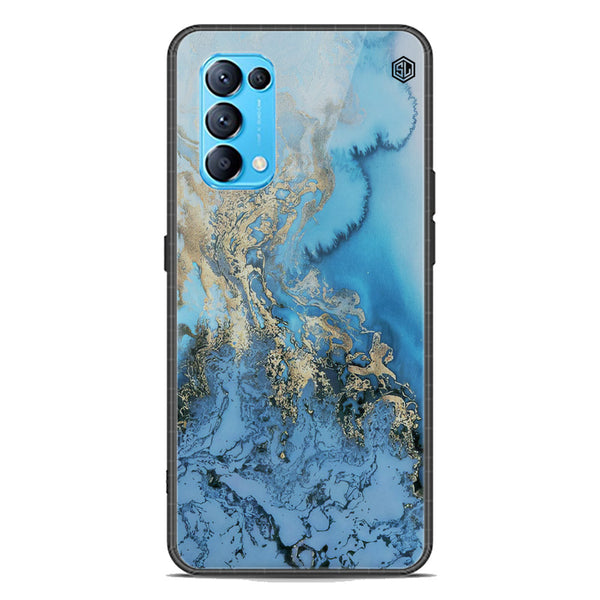 Marble Series Soft Phone Case - Premium Glass Case - Design 2 - Oppo Reno 5 4G