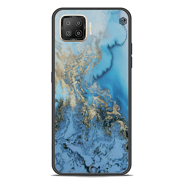 Marble Series Soft Phone Case - Premium Glass Case - Design 2 - Oppo F17