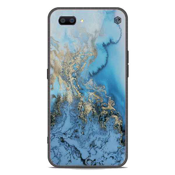 Marble Series Soft Phone Case - Premium Glass Case - Design 2 - Oppo A3s