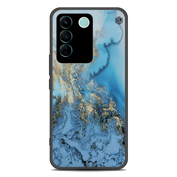 Marble Series Soft Phone Case - Premium Glass Case - Design 2 - Vivo S16e