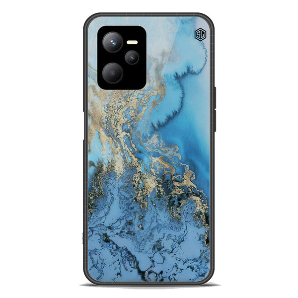 Marble Series Soft Phone Case - Premium Glass Case - Design 2 - Realme V25