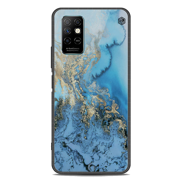 Marble Series Soft Phone Case - Premium Glass Case - Design 2 - Infinix Note 8i