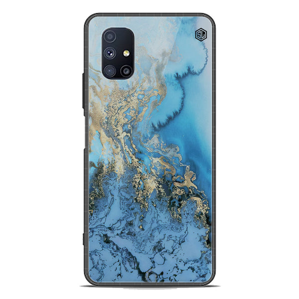 Marble Series Soft Phone Case - Premium Glass Case - Design 2 - Samsung Galaxy M51