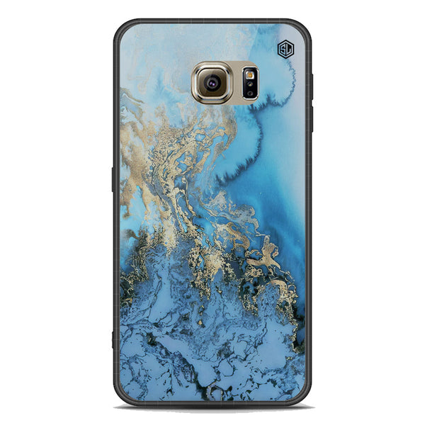 Marble Series Soft Phone Case - Acrylic Case - Design 2 - - Samsung Galaxy S6