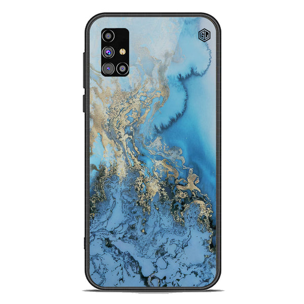 Marble Series Soft Phone Case - Premium Glass Case - Design 2 - Samsung Galaxy M31s