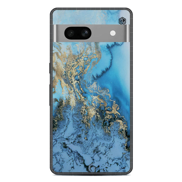 Marble Series Soft Phone Case - Metal Case - Design 2 - Google Pixel 7a