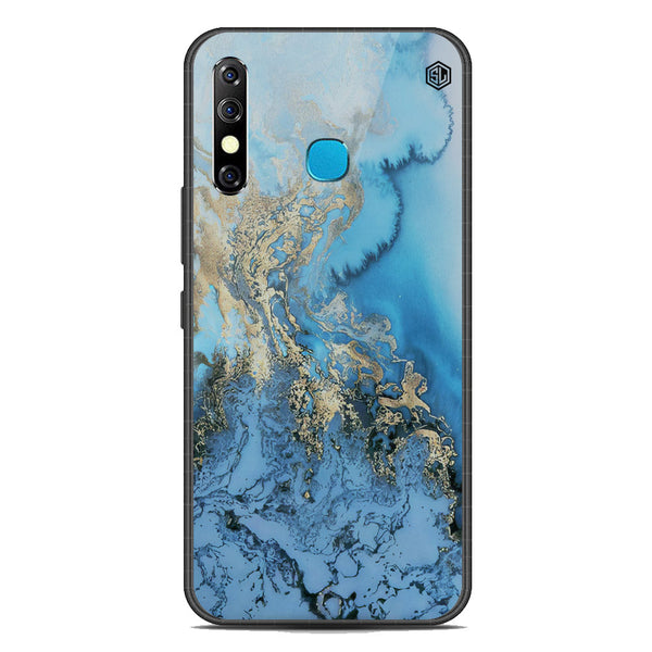 Marble Series Soft Phone Case - Premium Glass Case - Design 2 - Infinix Hot 8