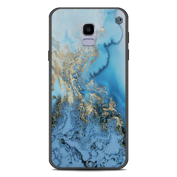 Marble Series Soft Phone Case - Premium Glass Case - Design 2 - Samsung Galaxy J6 2018