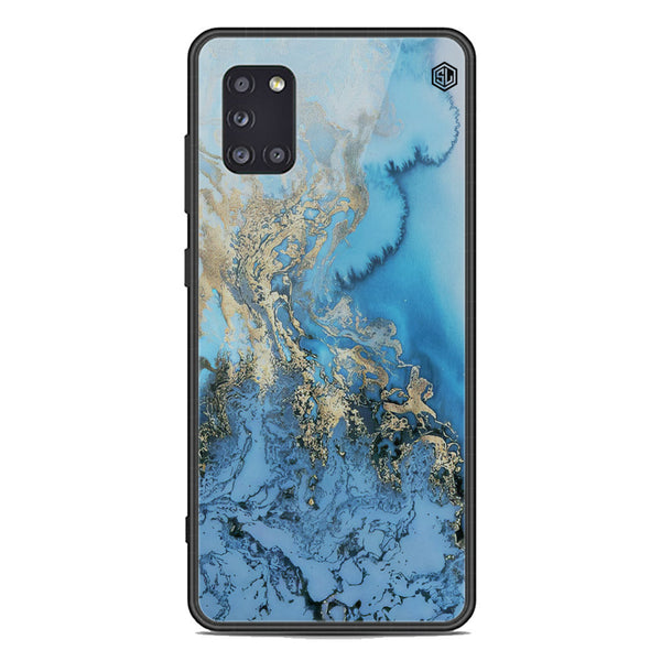 Marble Series Soft Phone Case - Premium Glass Case - Design 2 - Samsung Galaxy A31