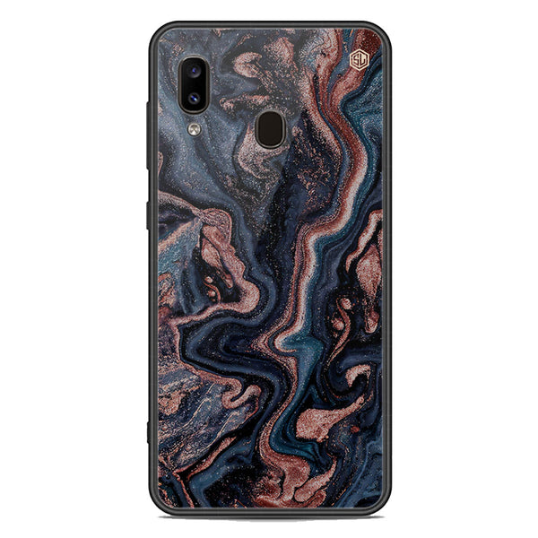 Marble Series Soft Phone Case - Premium Glass Case - Design 4 - Samsung Galaxy A20