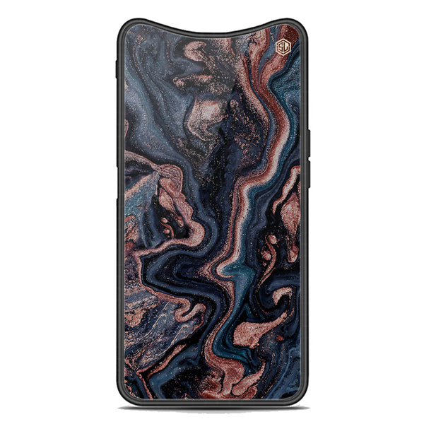 Marble Series Soft Phone Case - Premium Glass Case - Design 4 - Oppo Find X