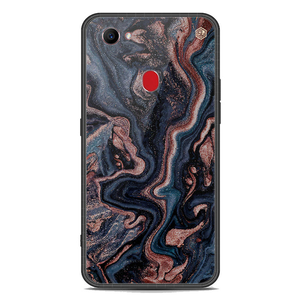 Marble Series Soft Phone Case - Premium Glass Case - Design 4 - Oppo F7